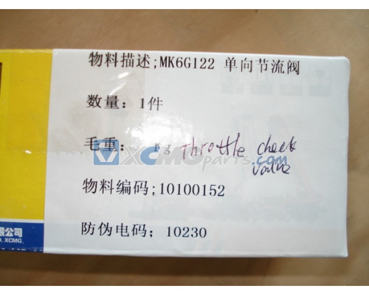 Throttle check valve