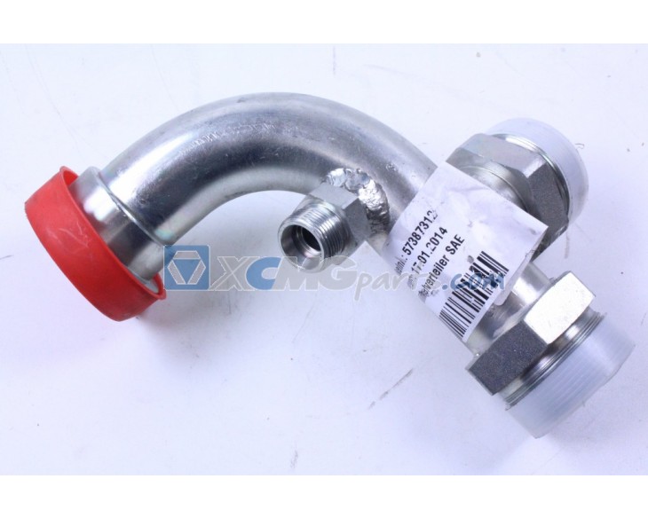 Pipe bend for Terex Demag reference 57387312