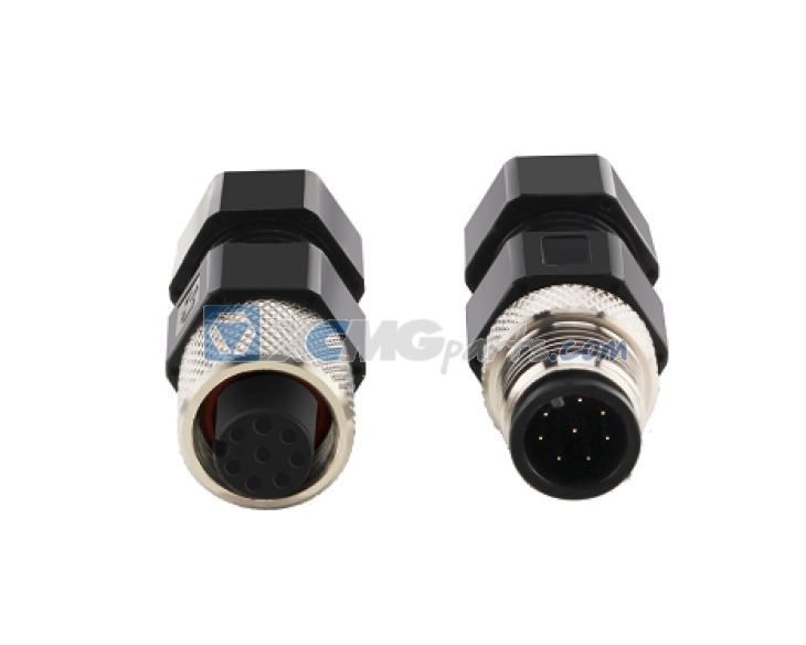 Industry IP 67 M12 4-pin Connector , female  with FalconIQ reference ECCC-0034
