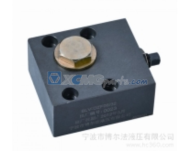 Single damping valve for XCMG